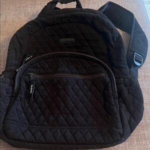 Vera Bradley Quilted Black Backpack